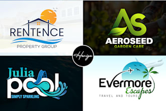 create a professional modern business logo design