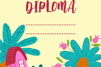 create a diploma for children