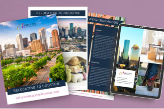 design a real estate lead magnet with exceptional pdf design