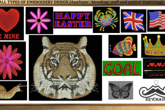 do best quality embroidery digitizing, embroidered, punching in to pes, dst, emb