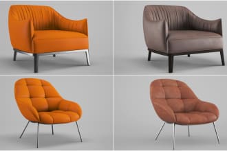 create a nice furniture 3d model in 3dsmax