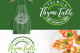 create vector an eye catching creative food and drink logo design for you