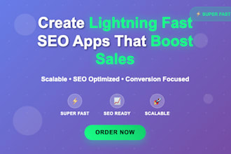 create super fast and scalable SEO friendly app to boost your sales