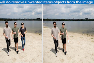 remove unwanted items objects from the image