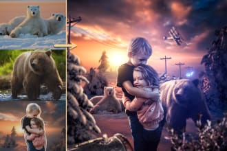 do photo manipulation and blend images in adobe photoshop