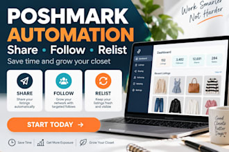 share your poshmark closet listings and follow closets