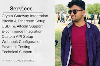 integrate bitcoin ethereum usdt crypto payment gateway