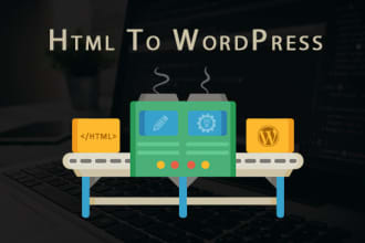 convert website from HTML to wordpress professionally