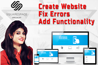 design,create,fix and build a beautiful squarespace website