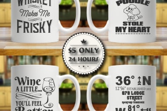 do mug design in 24 hours for you
