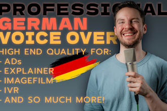 record a german voice over for your project