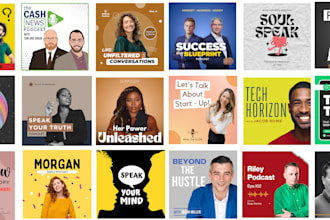 design professional podcast cover art