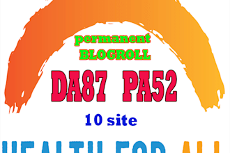 give your backlink on 10xda87 health blogroll permanent