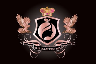 create heraldic family crest coat of arms logo