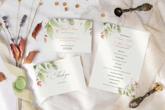 create minimalist wedding invitations and stationery