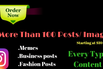 create instagram posts and content