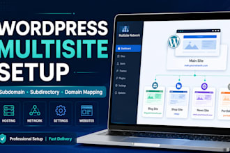 create and configure wordpress multisite network