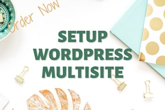 setup wordpress multisite network for you