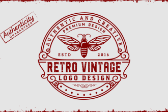 design awesome retro vintage logo