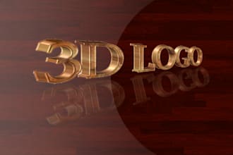 design a high quality professional 3D logo for you