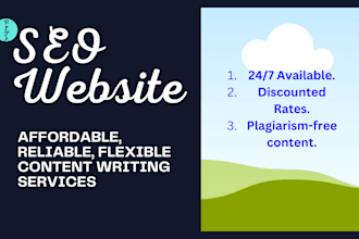 write SEO website content at an affordable price