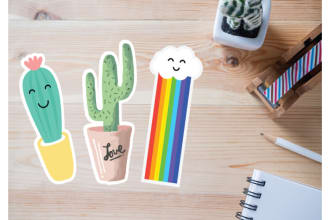 design creative and printable bookmarks and stickers