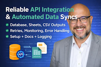 build a reliable API integration and automated data pipeline