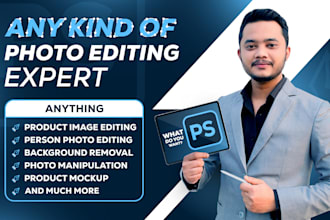do any photo editing, product image editing and background removal in photoshop