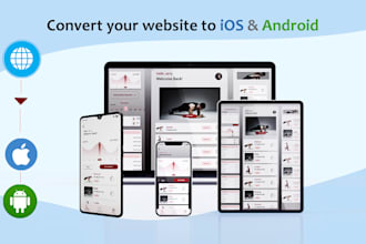 convert your website to ios and android app