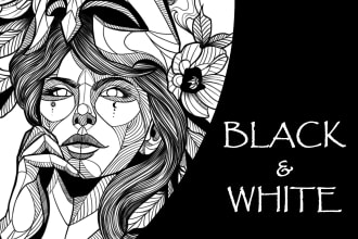 create a marvelous ink and pen illustration for you