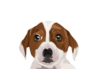 draw your pets into awesome vector potrait within 12 hours