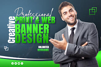 design professional print and web banner