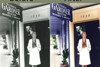 colorize black and white photo in 1 day