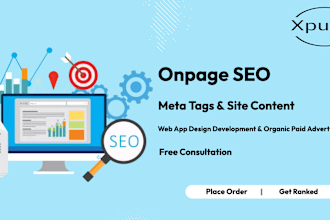 do onpage SEO meta tags and site content