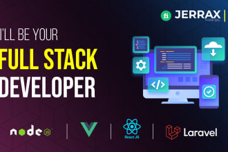 be your full stack developer vue nuxt js react js laravel