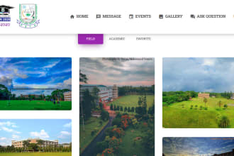be a full stack developer and create a stunning website