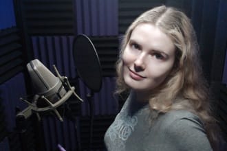 voice act a female anime or cartoon style character