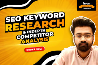 do SEO keyword research and competitors analysis
