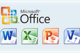 do Jobs in Excel, Word, PPT and Visio with perfection