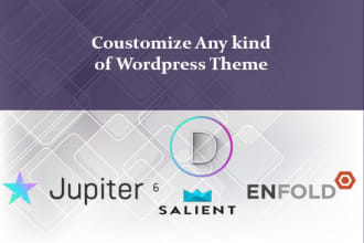design wordpress site using divi salient enfold jupiter