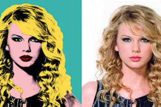 create a Warhol Pop art version of your portrait
