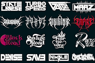 create typography hand lettering urban streetwear clothing brand t shirt logo
