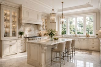 create realistic 3d kitchen design and renderings