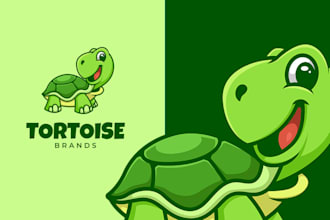 design animal and pets logo on simple cartoon style