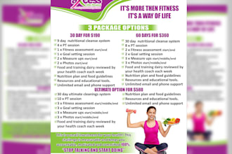 do eye catching health and fitness flyer