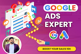 be your expert google ads manager for PPC and youtube ad campaign