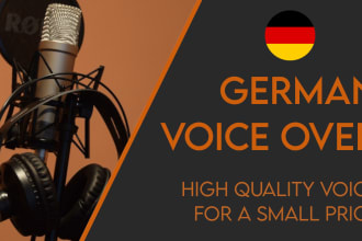record a german, male voice over
