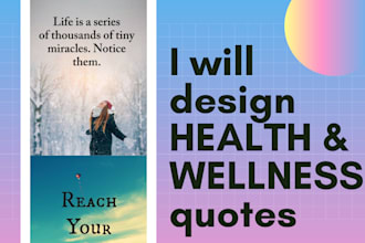 design 30 attractive health and wellness quotes