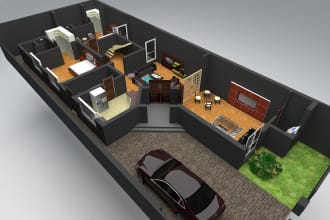 do complete 3d modeling in sketchup and fusion360