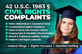 draft civil rights complaints and claims under 42 usc 1983